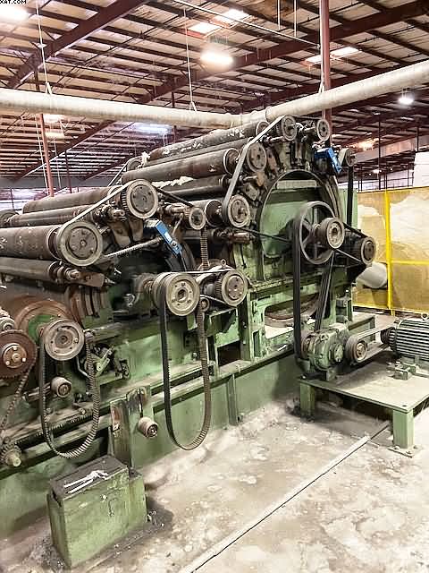 D&F  60" Cards, 2 cylinder, single doffer, with feed.